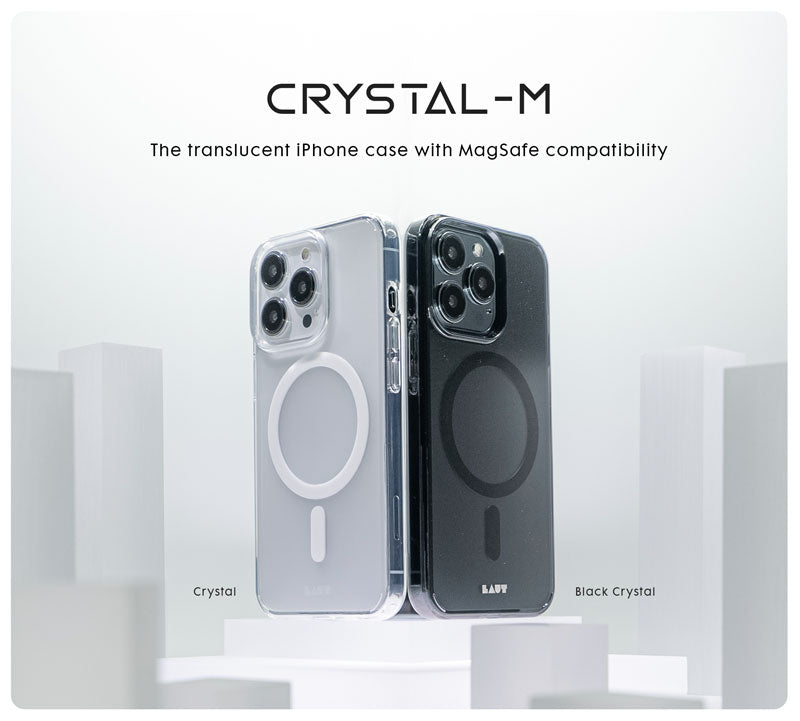 CRYSTAL-M case Compatible with MagSafe for iPhone 14 Series