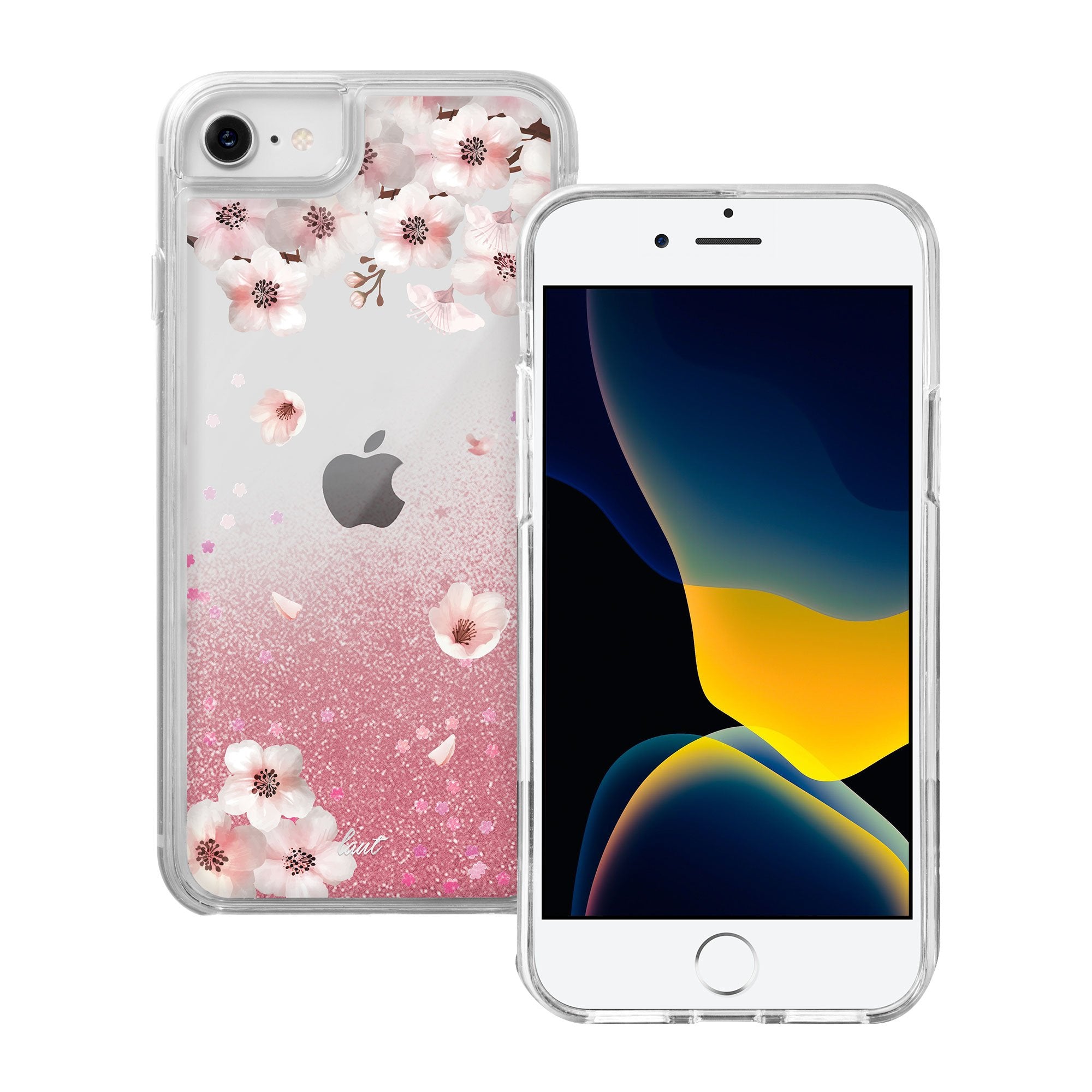 Liquid GLITTER SAKURA case for iPhone SE 2020 / iPhone 8/7 - LAUT Japan