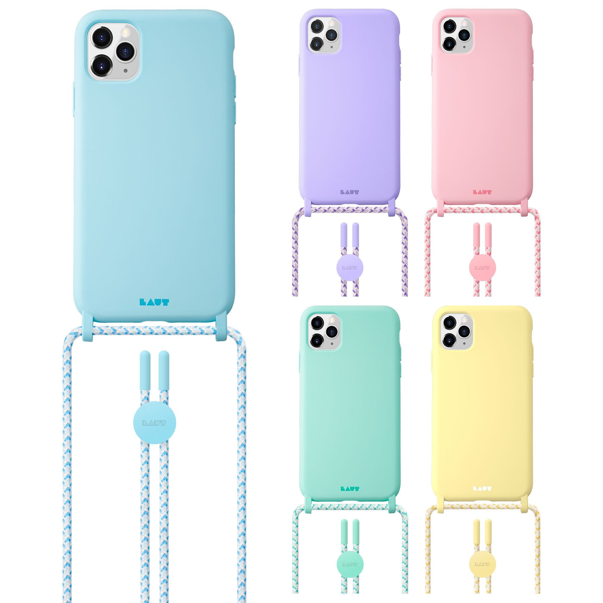 HUEX PASTELS NECKLACE case for iPhone 12 series